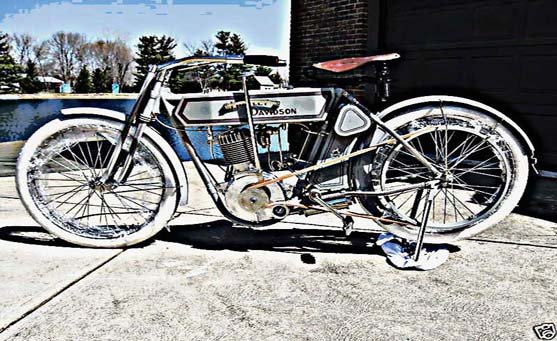 1911 harley motorbike A4 Photo Print
