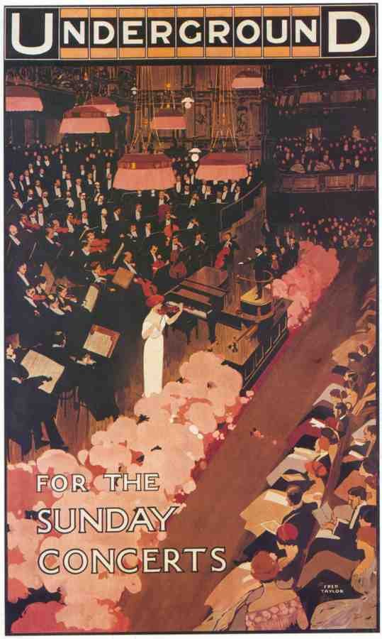 1912 Concerts London Advert A4 Photo Print