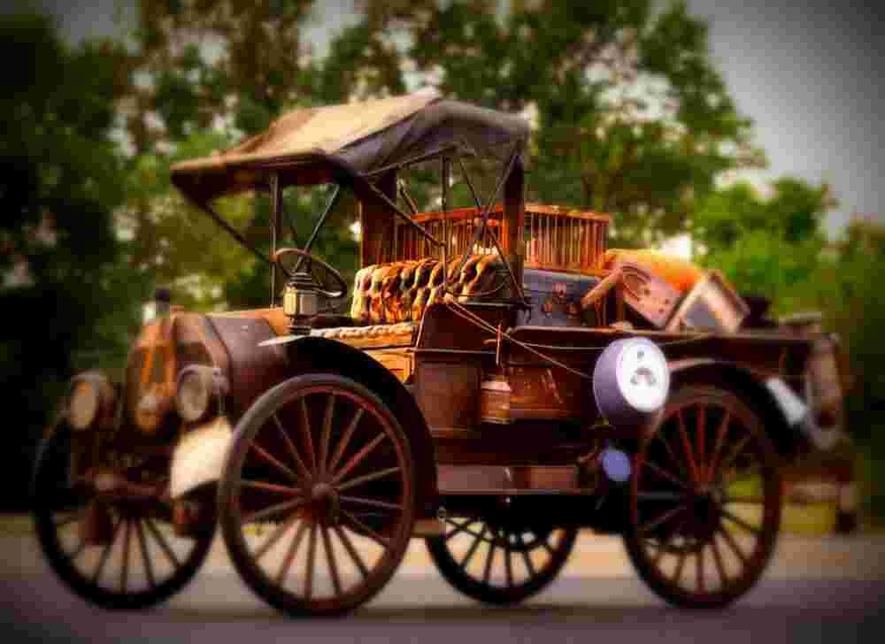 1912 International M W Delivery Car A4 Photo Print