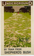 1913 Kew London Advert A4 Photo Print