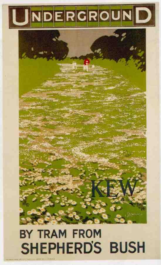 1913 Kew London Advert A4 Photo Print