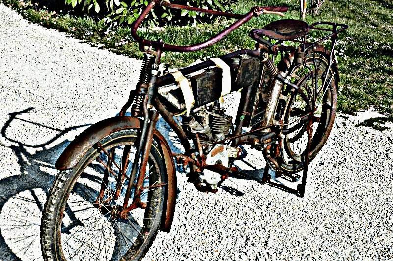 1913 Nsu motorbike A4 Photo Print