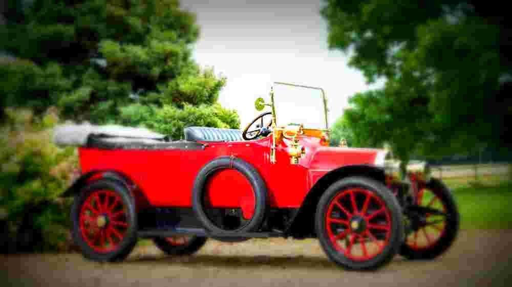 1913 Vermorel 1216HP Model L Torpedo Tourer A4 Photo Print