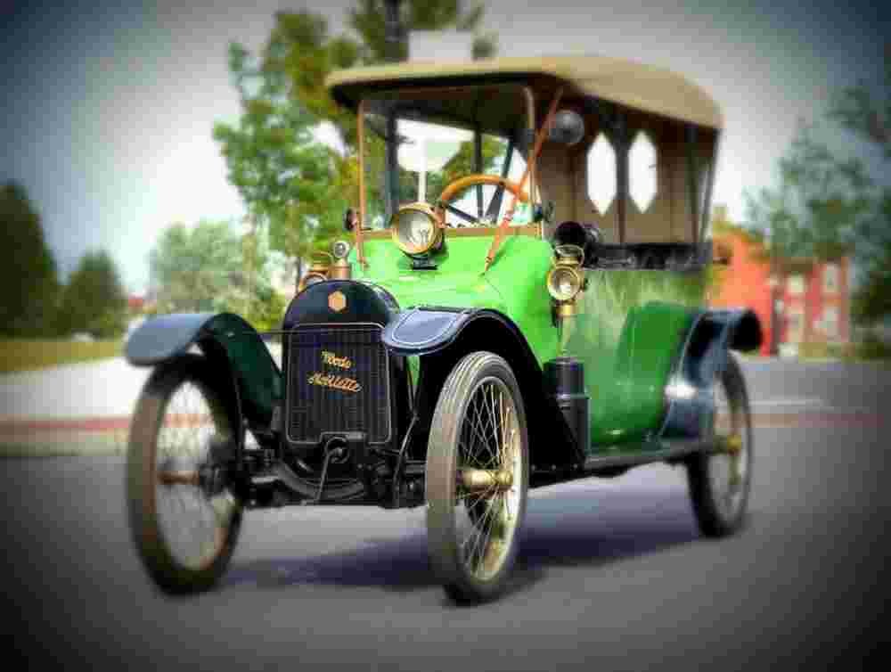1913 woods mobilette tandem roadster A4 Photo Print