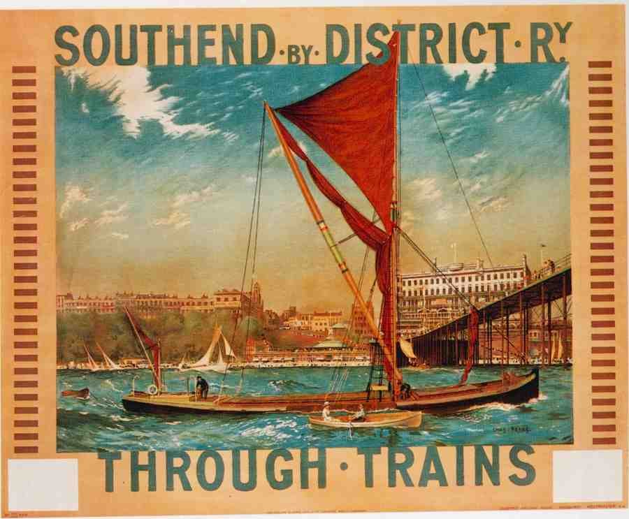 1915 Southend London Advert A4 Photo Print