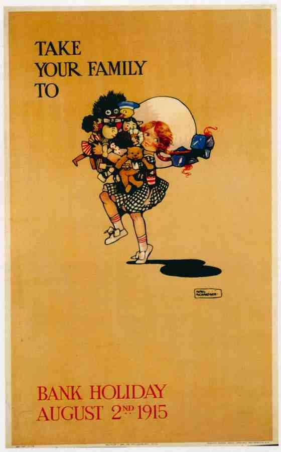 1915 Take Your Family London Advert A4 Photo Print