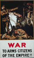 1915 To Arms London Vintage Advert A4 Photo Print