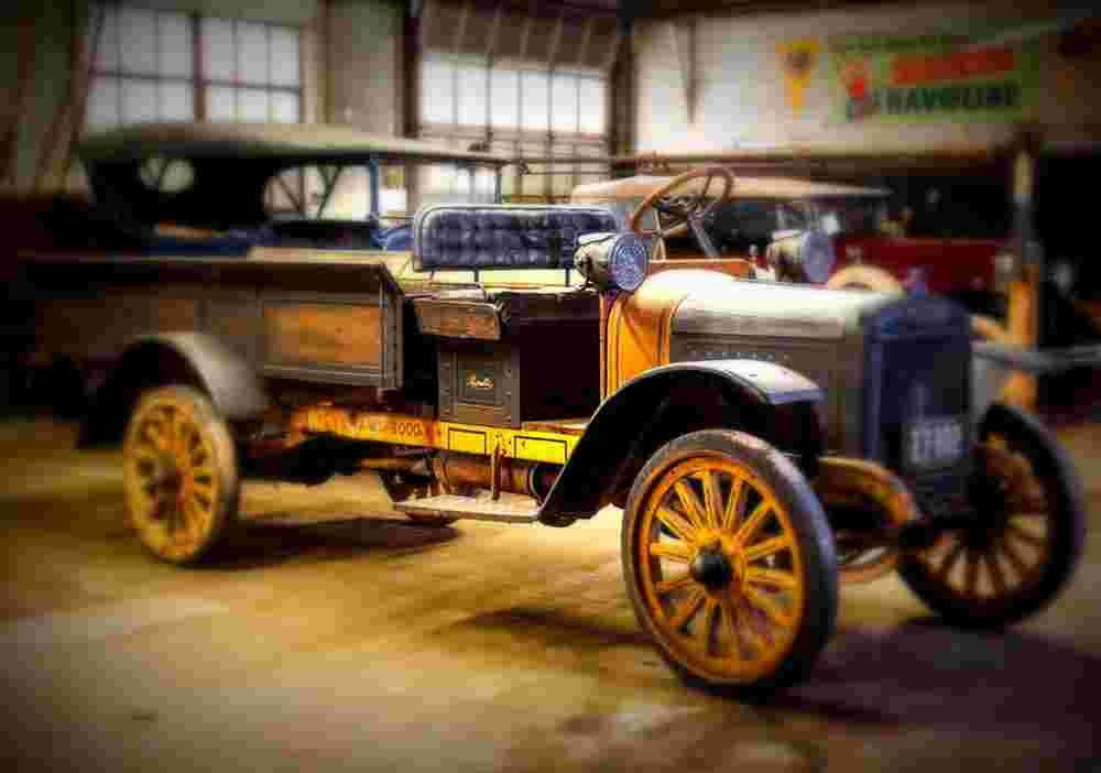 1916 Republic Beer Truck A4 Photo Print