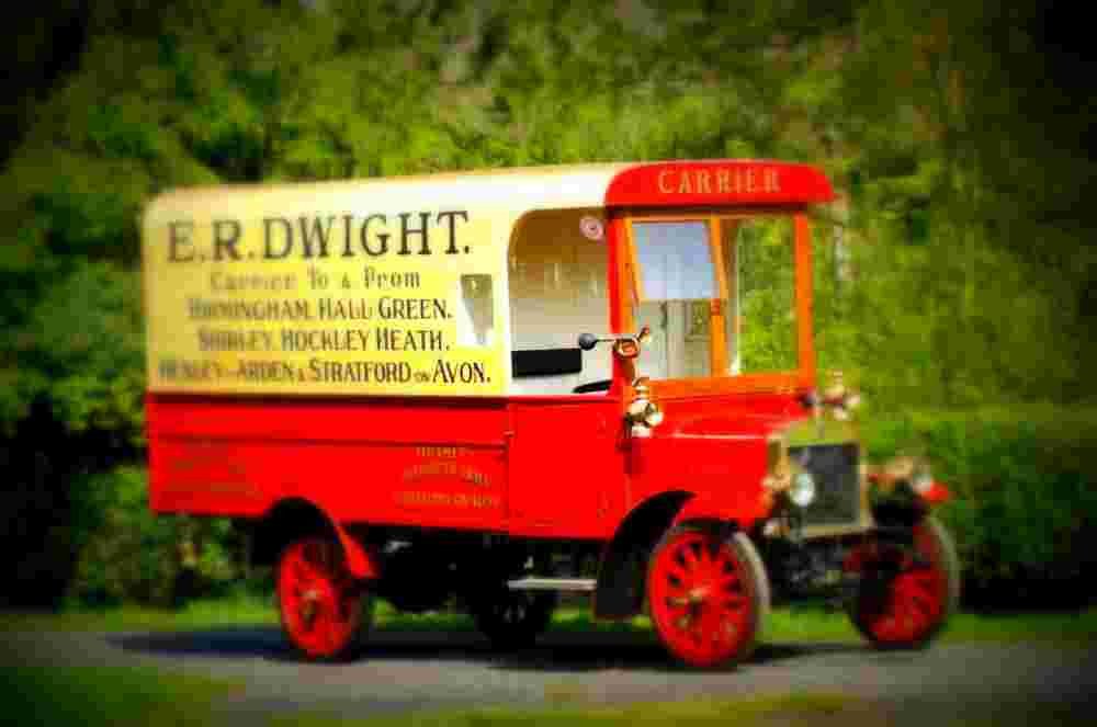 1917 Maxwell Commercial Delivery Car A4 Photo Print