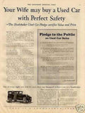 1917 Studebaker Pledge Vintage Retro Advert Ads A4 Photo Print