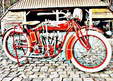 1917 indian powerplus motorbike A4 Photo Print