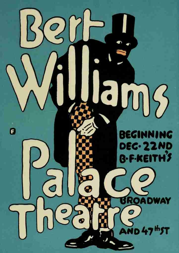 1918 Bert Williams Palace Theatre A4 Photo Print