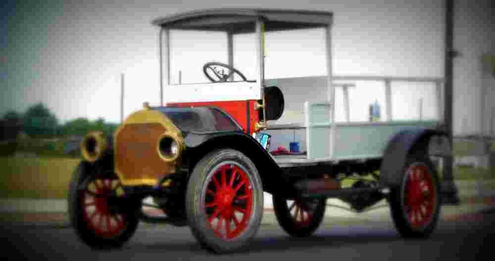 1918 hahn 34 ton pickup A4 Photo Print