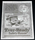 1919 Ever Ready Safety Razor barber advert A4 Photo Print