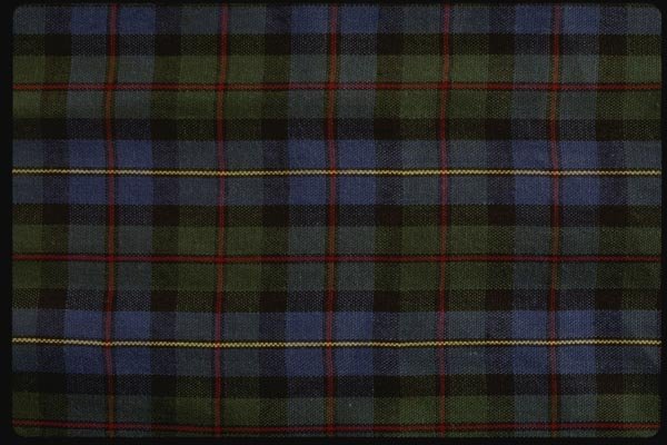 192020 Blue And Yellow Tartan A4 Photo Print