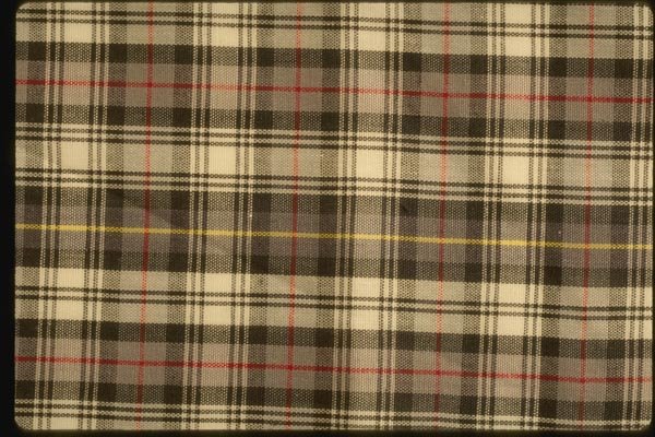 192025 Red And Black On White Tartan A4 Photo Print
