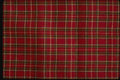 192026 Yellow And Black On Red Tartan A4 Photo Print