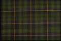 192027 Green And Black With Yellow Tartan A4 Photo Print