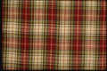 192029 Red And Black On White Tartan A4 Photo Print