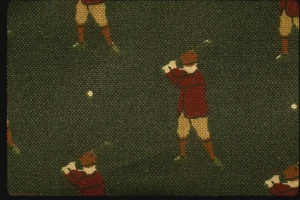 192035 Golfer Pattern A4 Photo Print