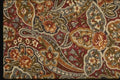 192047 Red, Orange And White Paisley A4 Photo Print