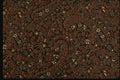 192055 Tiny White Floral And Paisley On Black A4 Photo Print