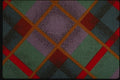 192057 Purple, Emerald And Red Diagonal Plaid A4 Photo Print