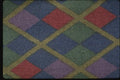 192059 Blue, Green, Red And Purple Diamond Plaid A4 Photo Print