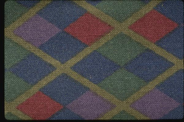192059 Blue, Green, Red And Purple Diamond Plaid A4 Photo Print