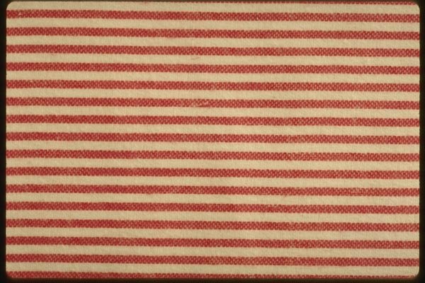 192060 Small Red And White Stripes A4 Photo Print