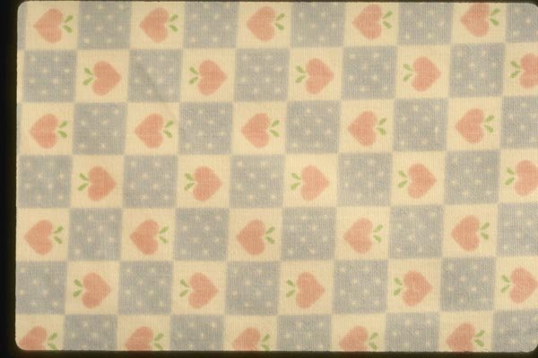 192067 Pink Hearts On White A4 Photo Print