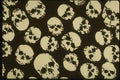 192068 White Skulls On Black A4 Photo Print