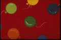 192070 Yellow And Green Balloons On Red A4 Photo Print