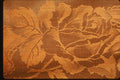 192091 Gold orange Floral Brocade A4 Photo Print