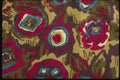 192096 Green, Red, White And Blue Abstract Floral A4 Photo Print