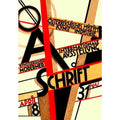 1920s Austrian International Bauhaus Design Art Exhibition R Vintage Retro Adve