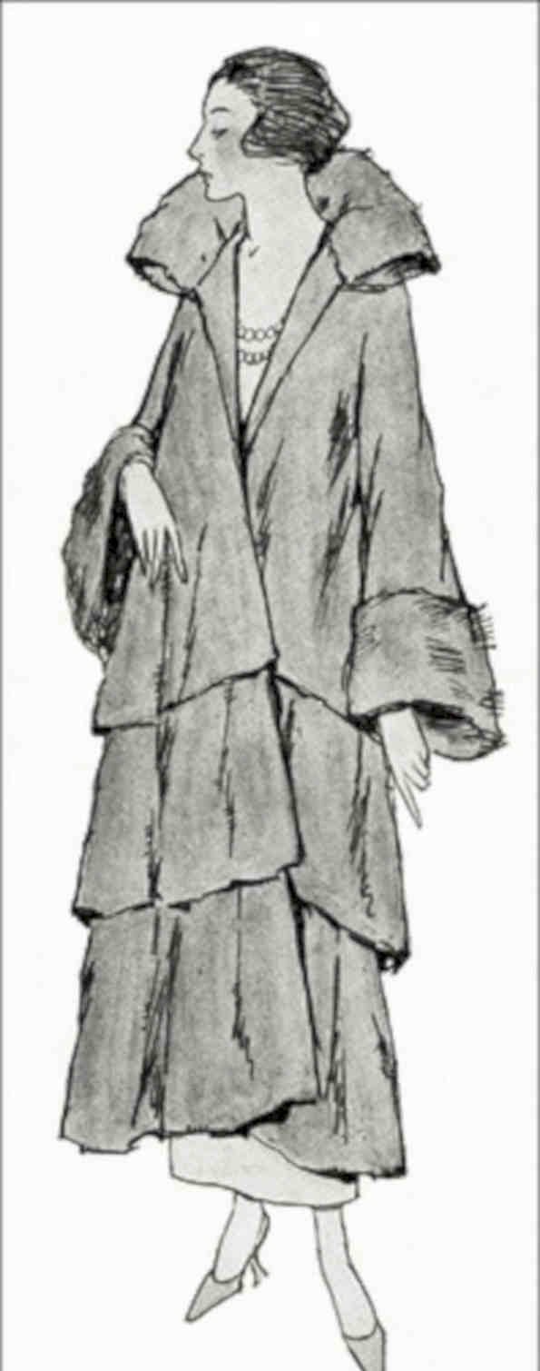1920s Coat Pattern 1 Vintage Retro Advert Poster A4 Photo Print