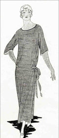 1920s Grey Dress Vintage Retro Advert Poster A4 Photo Print