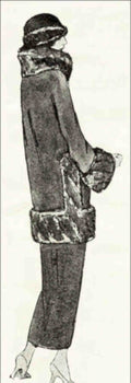 1920s Woman Coat 2 Vintage Retro Advert Poster A4 Photo Print