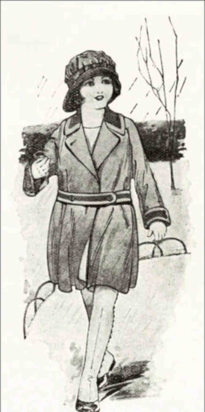 1920s Woman Coat 4 Vintage Retro Advert Poster A4 Photo Print