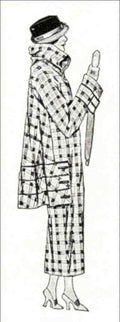 1920s Woman Plaid Vintage Retro Advert Poster A4 Photo Print