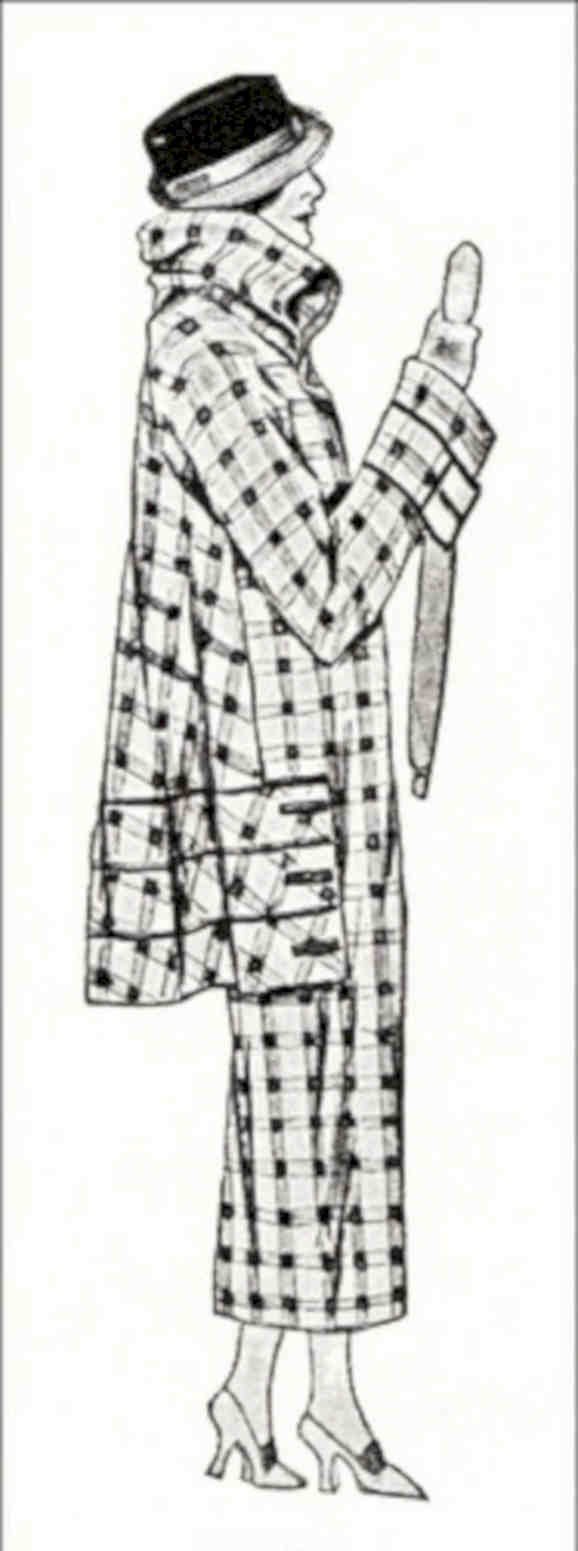 1920s Woman Plaid Vintage Retro Advert Poster A4 Photo Print