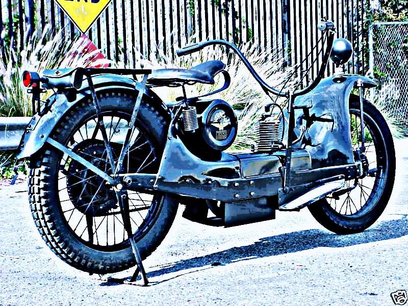 1921 Neracar motorbike A4 Photo Print