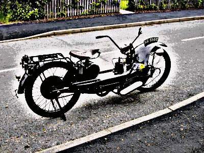 1922 neracar modela motorbike A4 Photo Print