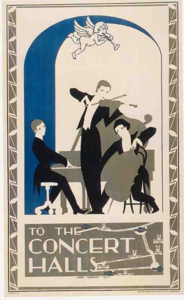 1923 Concert Halls London Vintage Advert A4 Photo Print