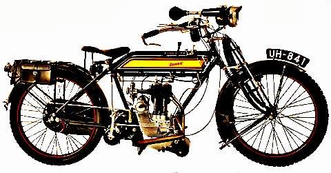 1923 James motorbike A4 Photo Print