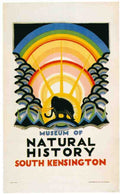 1923 Natural History Museum London Advert A4 Photo Print
