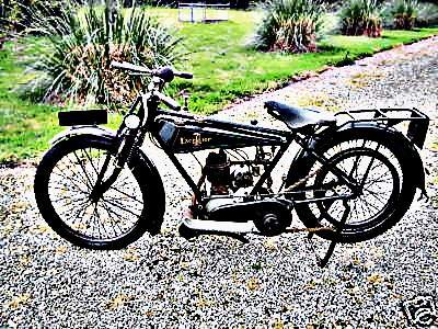 1923 excelsior motorbike A4 Photo Print