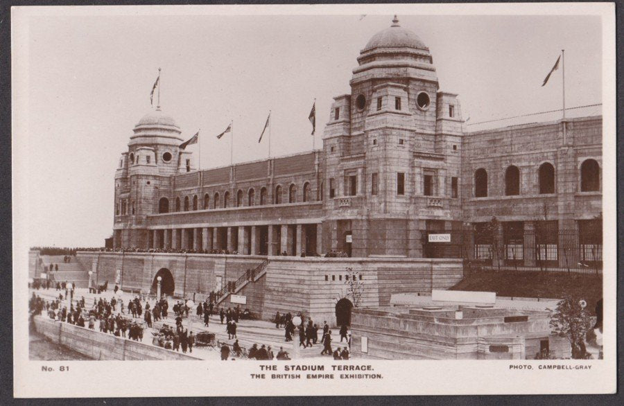 1924 British Empire Exhibition The Stadium Terrace Wembley Vintage A4 Photo Print