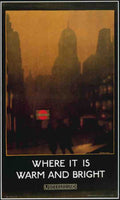 1924 Warm And Bright London Advert A4 Photo Print